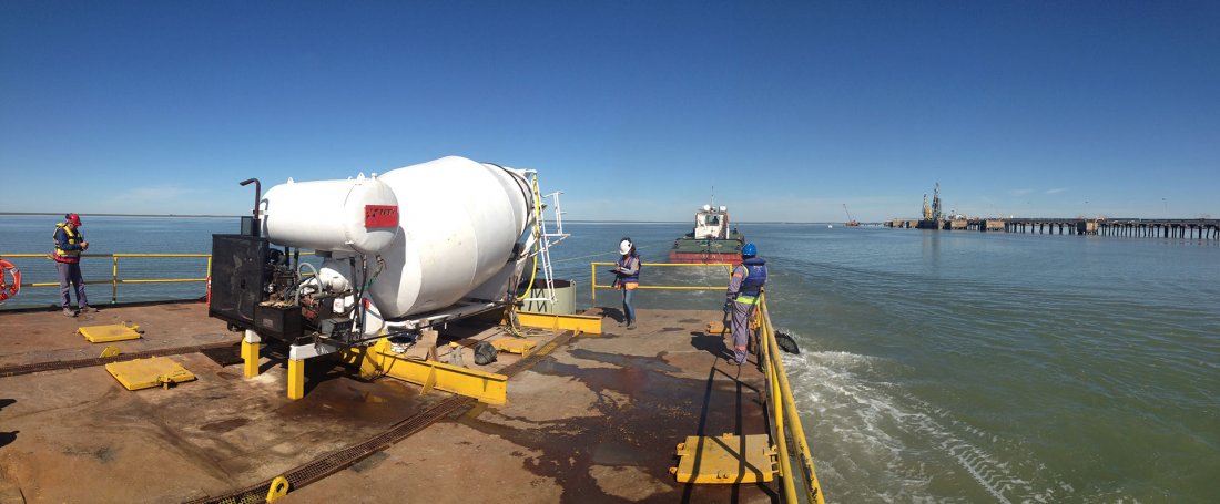 Cementos Avellaneda » Obras » Nueva posta en el puerto de Ingeniero White. » Nueva posta en el puerto de Ingeniero White.