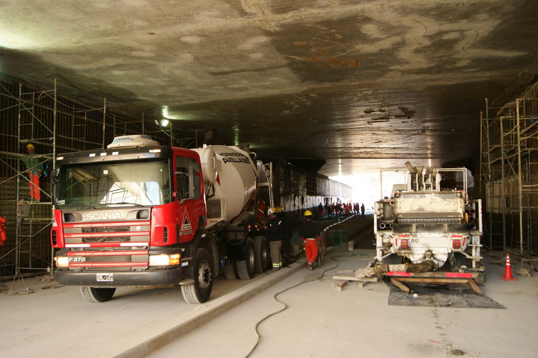 Cementos Avellaneda » Hormigones » Obras » Túnel paso bajo nivel Avda. Dr. R. Balbín